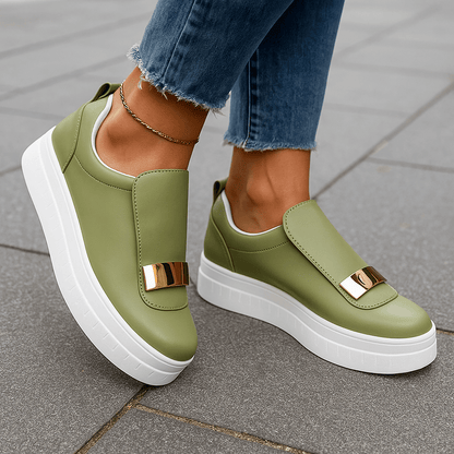Women's Slip-On Platform Shoes with Lightweight Design