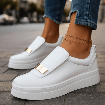 Women's Slip-On Platform Shoes with Lightweight Design