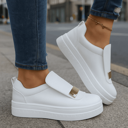 Women's Slip-On Platform Shoes with Lightweight Design