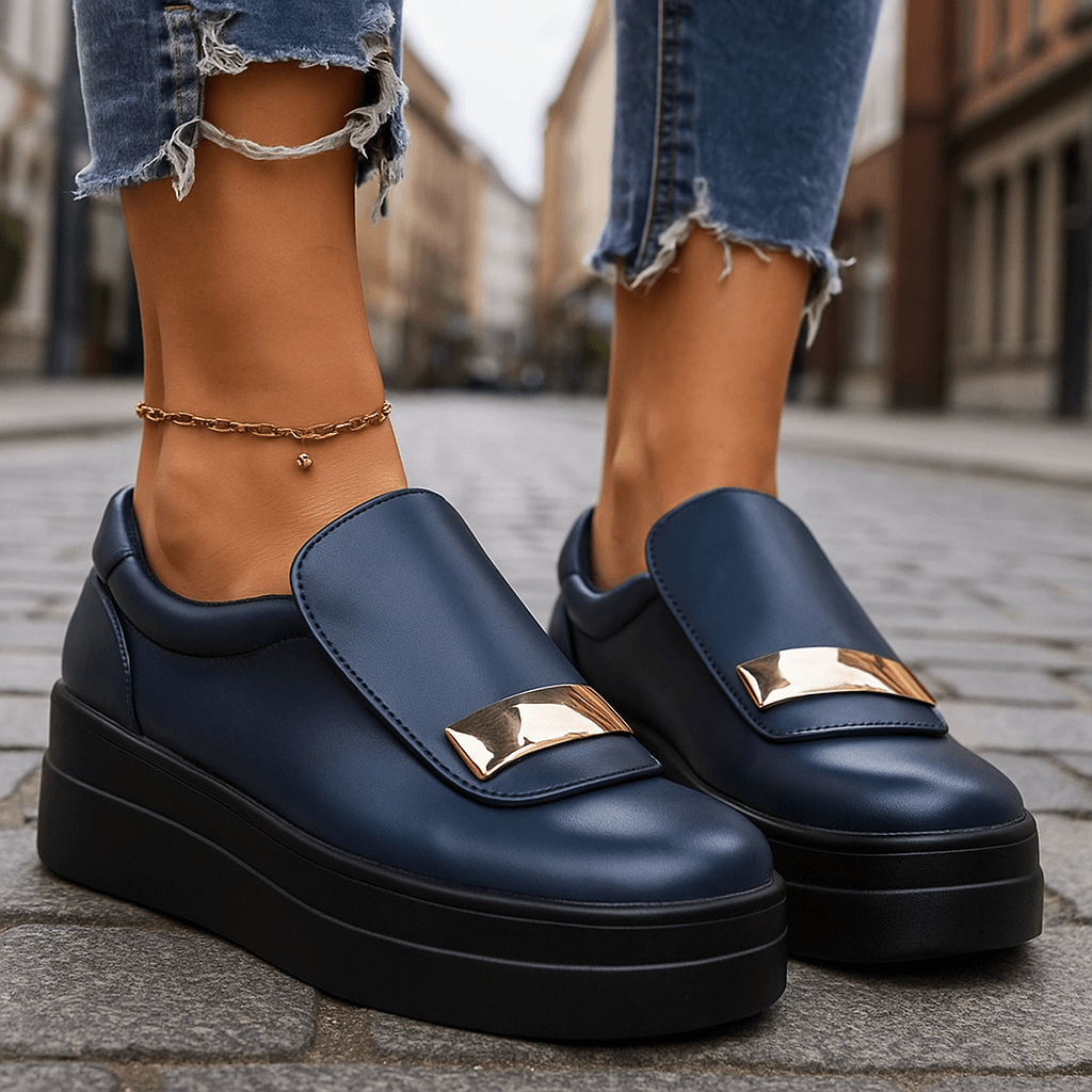 Women's Slip-On Platform Shoes with Lightweight Design