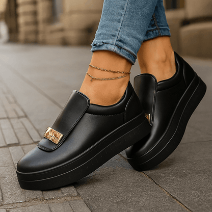 Women's Slip-On Platform Shoes with Lightweight Design