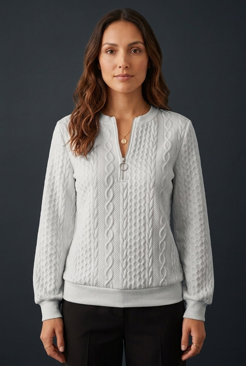 Women's Soft Knit Sweater with Flattering Drape