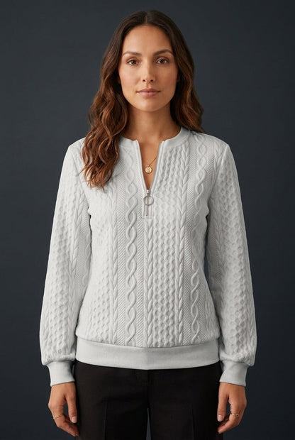 Women's Soft Knit Sweater with Flattering Drape