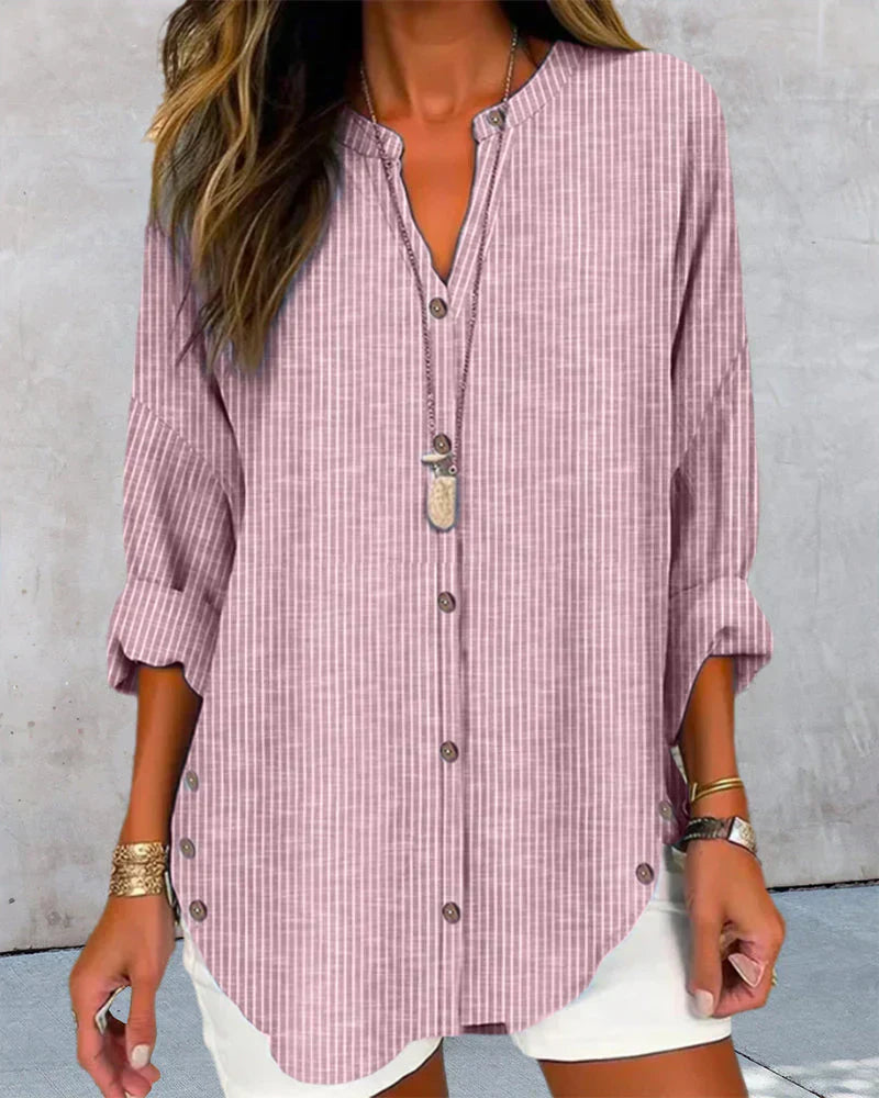 Women's Striped Shirt with Modern Design