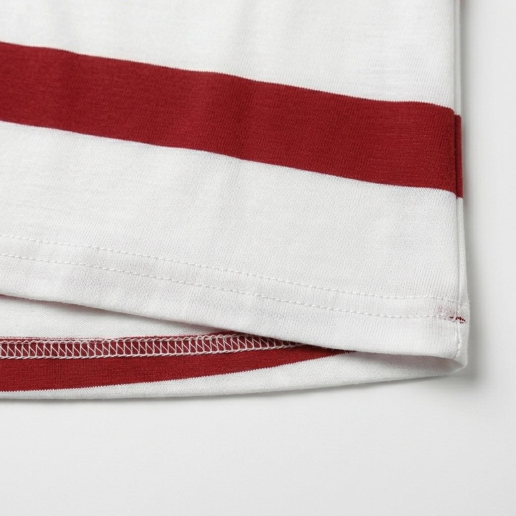 Women's Striped V-Neck Top in Lightweight Fabric for Everyday Comfort