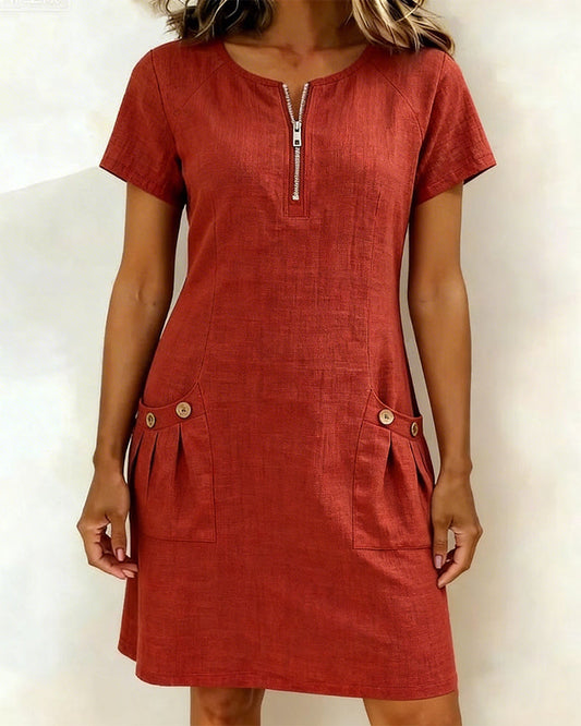 Women's Summer Dress with Flowy Fit and Breathable Design
