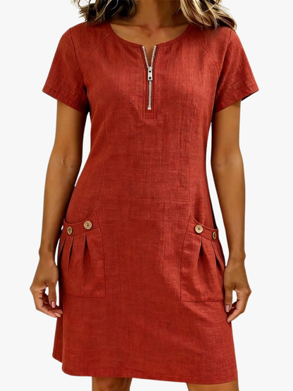 Women's Summer Dress with Flowy Fit and Breathable Design