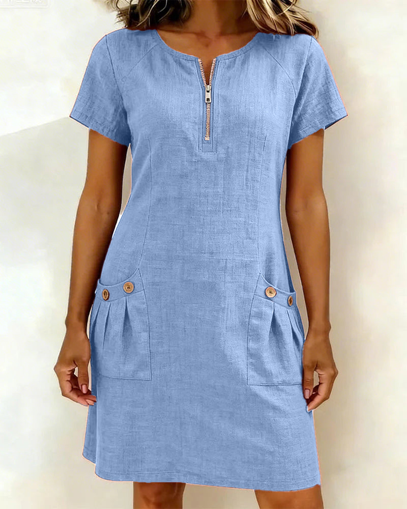 Women's Summer Dress with Flowy Fit and Breathable Design
