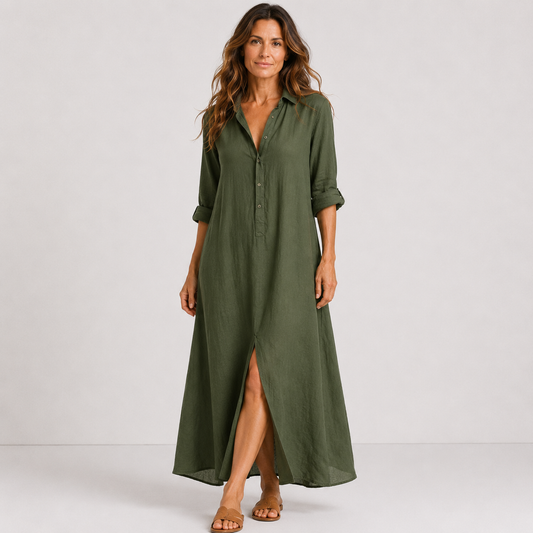 Women's Summer Dress with Long Flowing Cut
