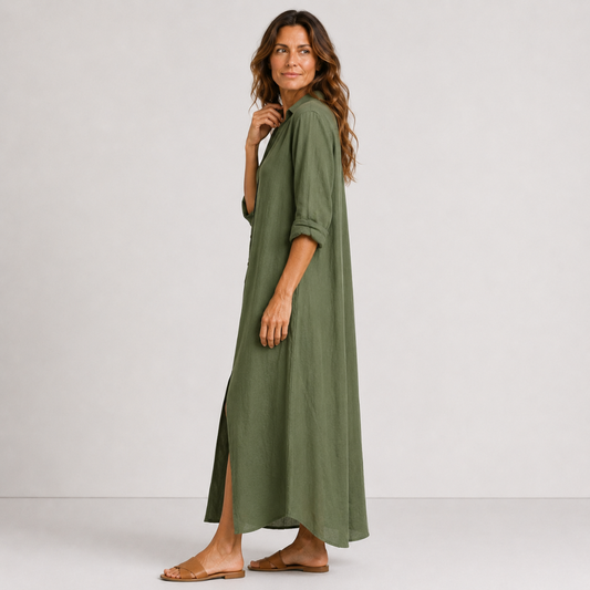 Women's Summer Dress with Long Flowing Cut