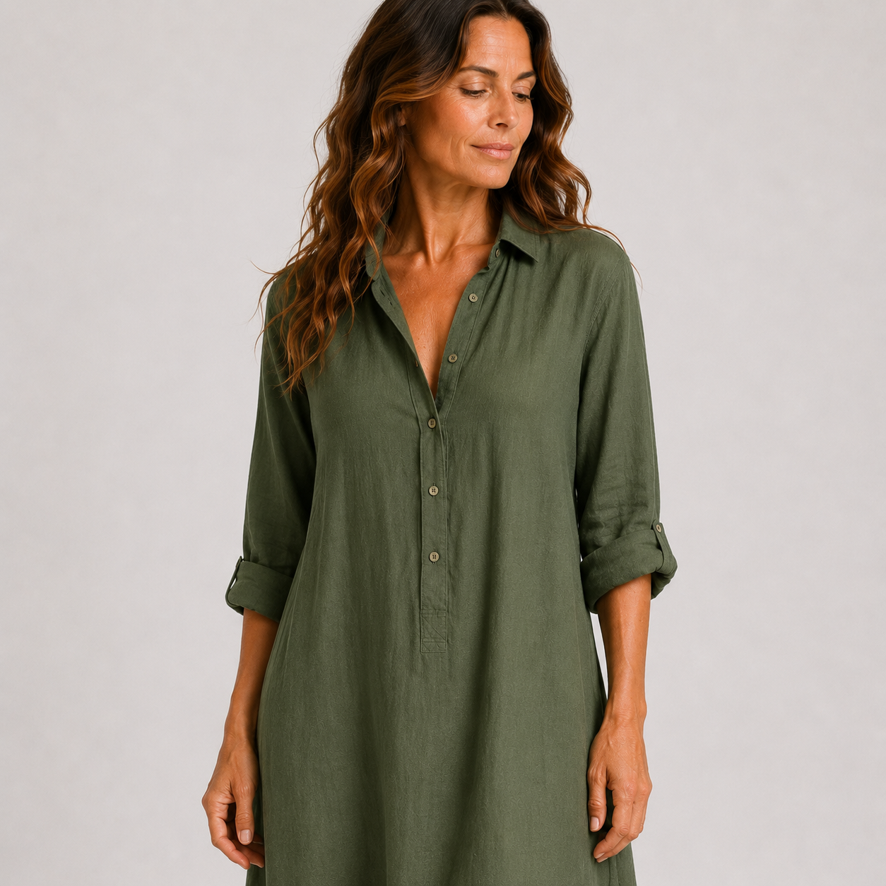 Women's Summer Dress with Long Flowing Cut