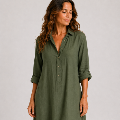 Women's Summer Dress with Long Flowing Cut