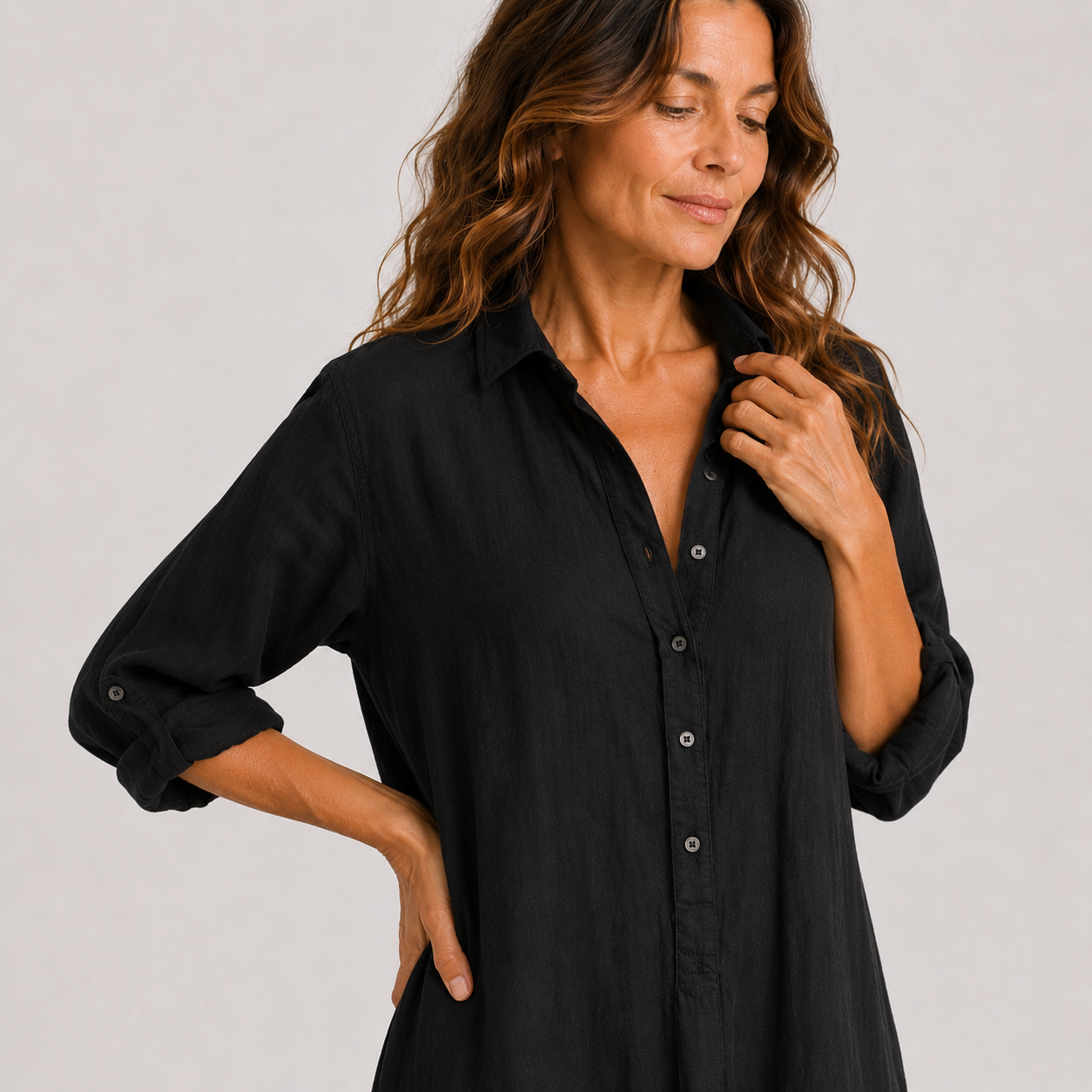 Women's Summer Dress with Long Flowing Cut