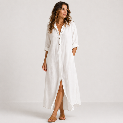 Women's Summer Dress with Long Flowing Cut
