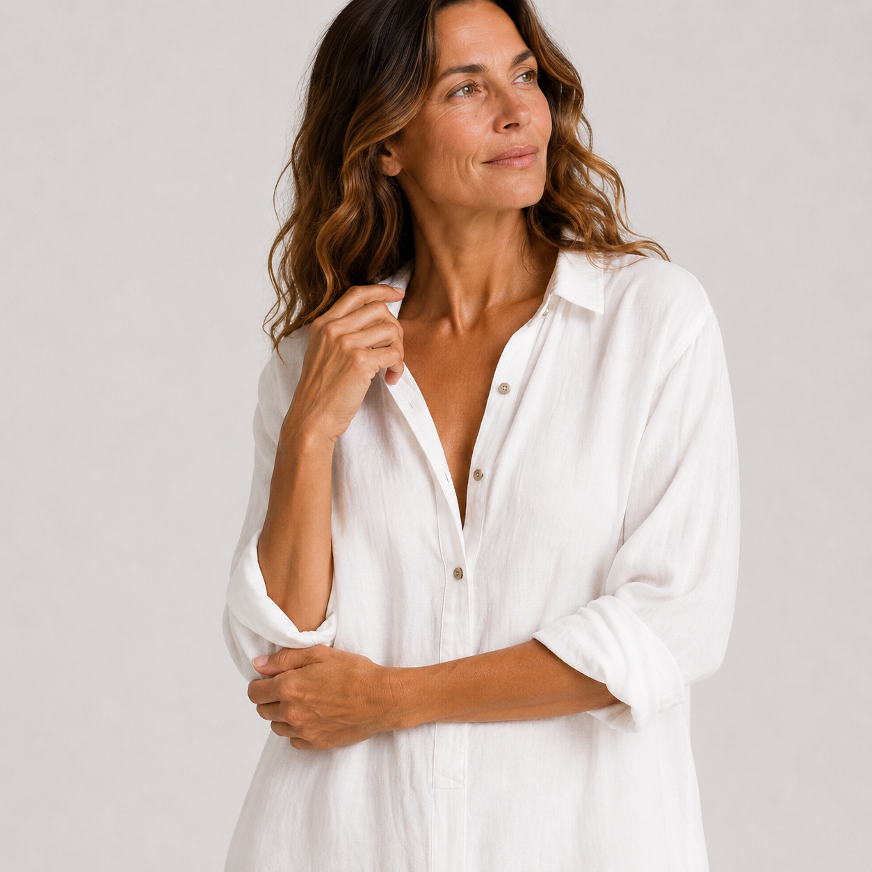 Women's Summer Dress with Long Flowing Cut