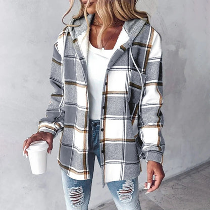 Women's Tailored Autumn Jacket with Soft Fabric for Cosy Comfort