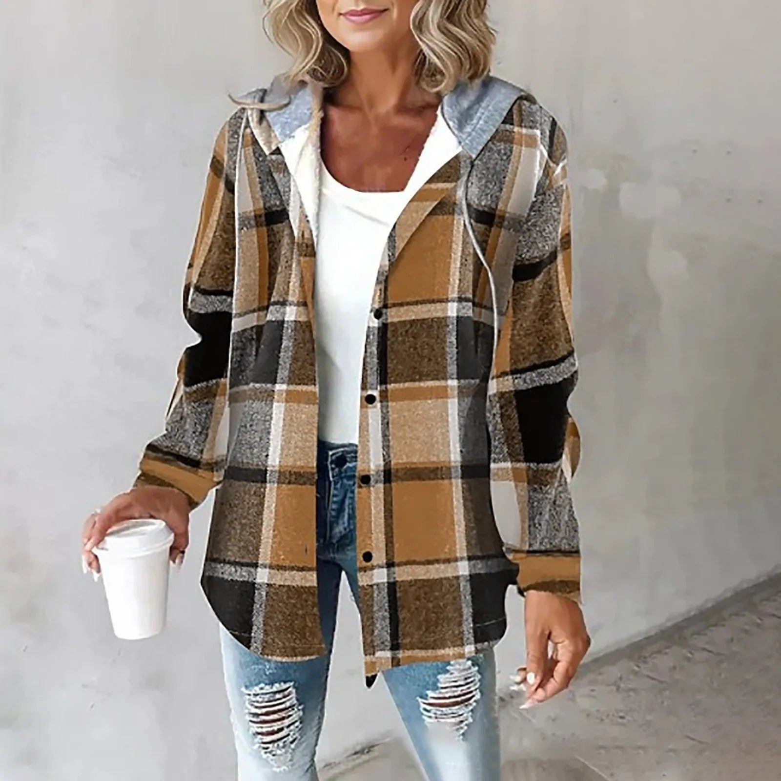 Women's Tailored Autumn Jacket with Soft Fabric for Cosy Comfort