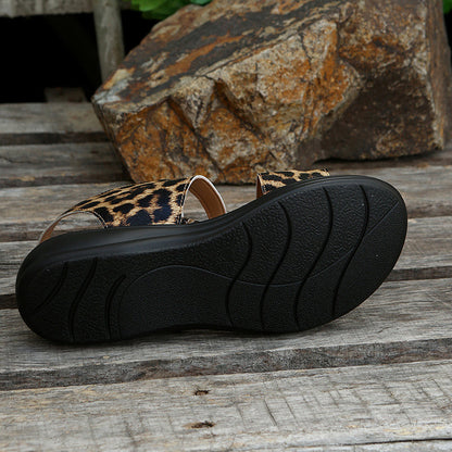 Women's Velcro Sandals with Round Toe