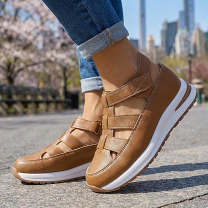 Women's Wedge Sandals with Multi-Strap Design