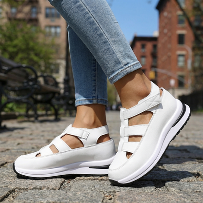 Women's Wedge Sandals with Multi-Strap Design