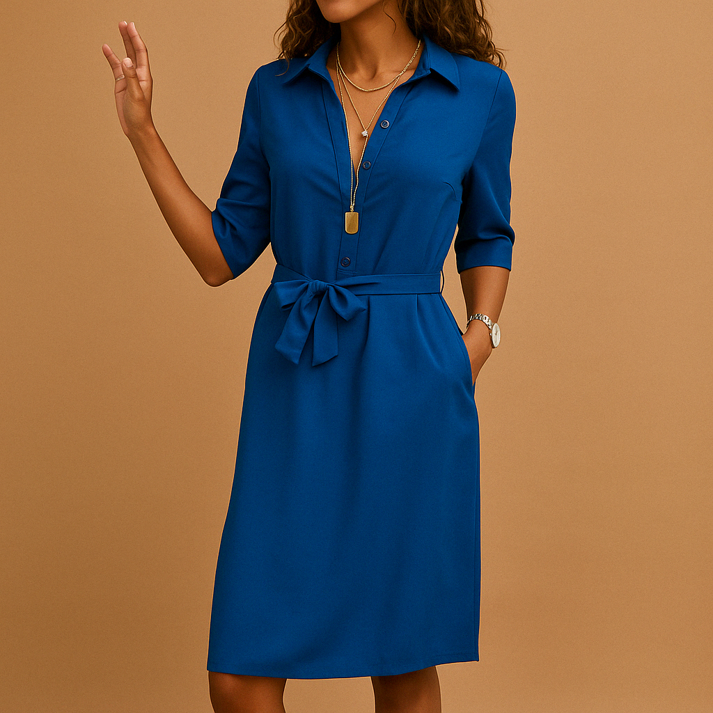 Sophie | Belted Shirt Dress