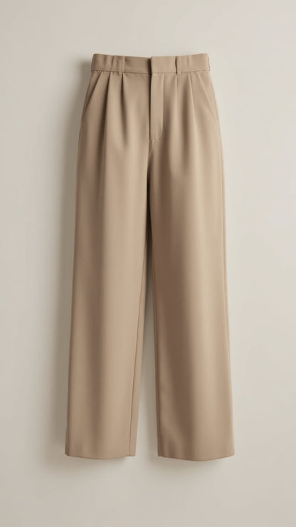 daisy | high waisted wide leg trousers khaki