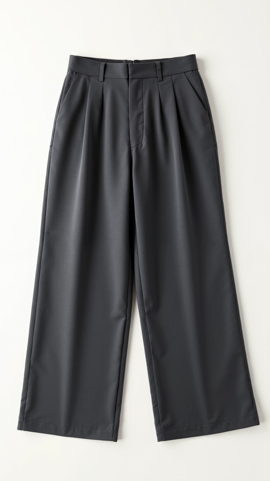 daisy | high waisted wide leg trousers dark grey