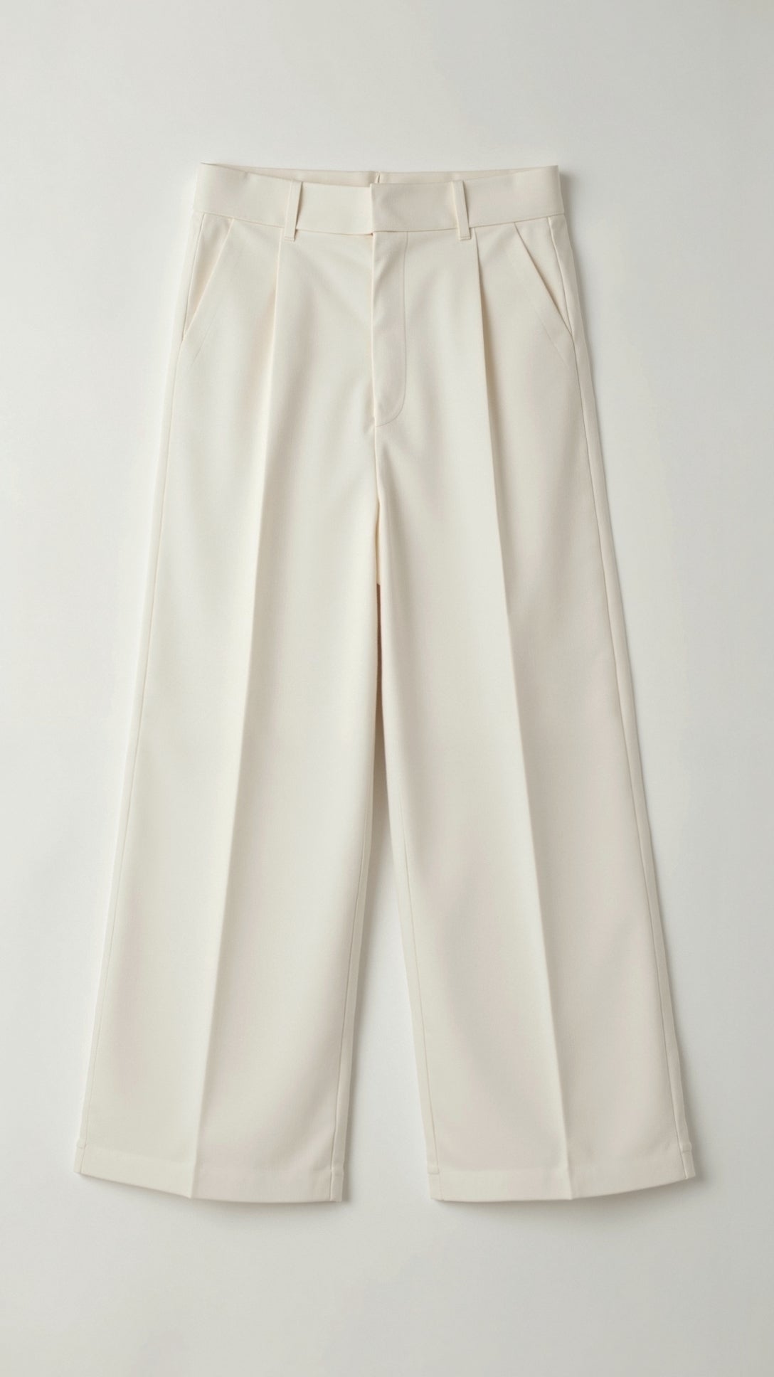daisy | high waisted wide leg trousers white
