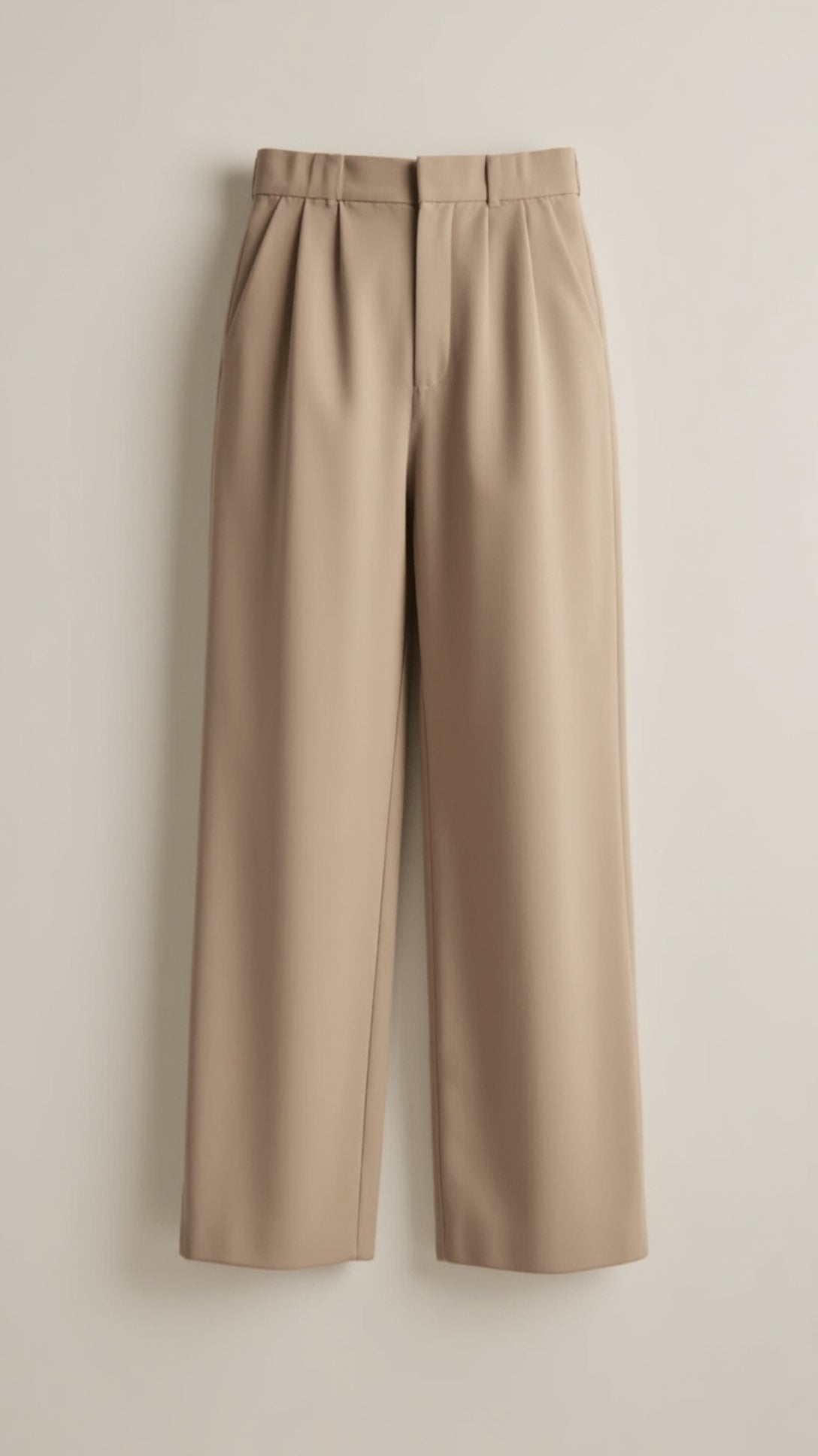 daisy | high waisted wide leg trousers beige