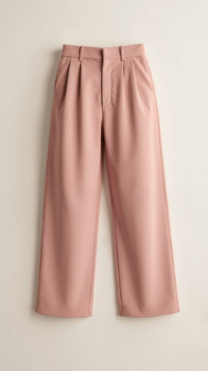 daisy | high waisted wide leg trousers pink