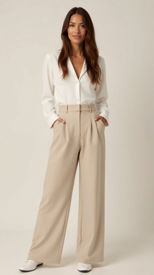 daisy | high waisted wide leg trousers