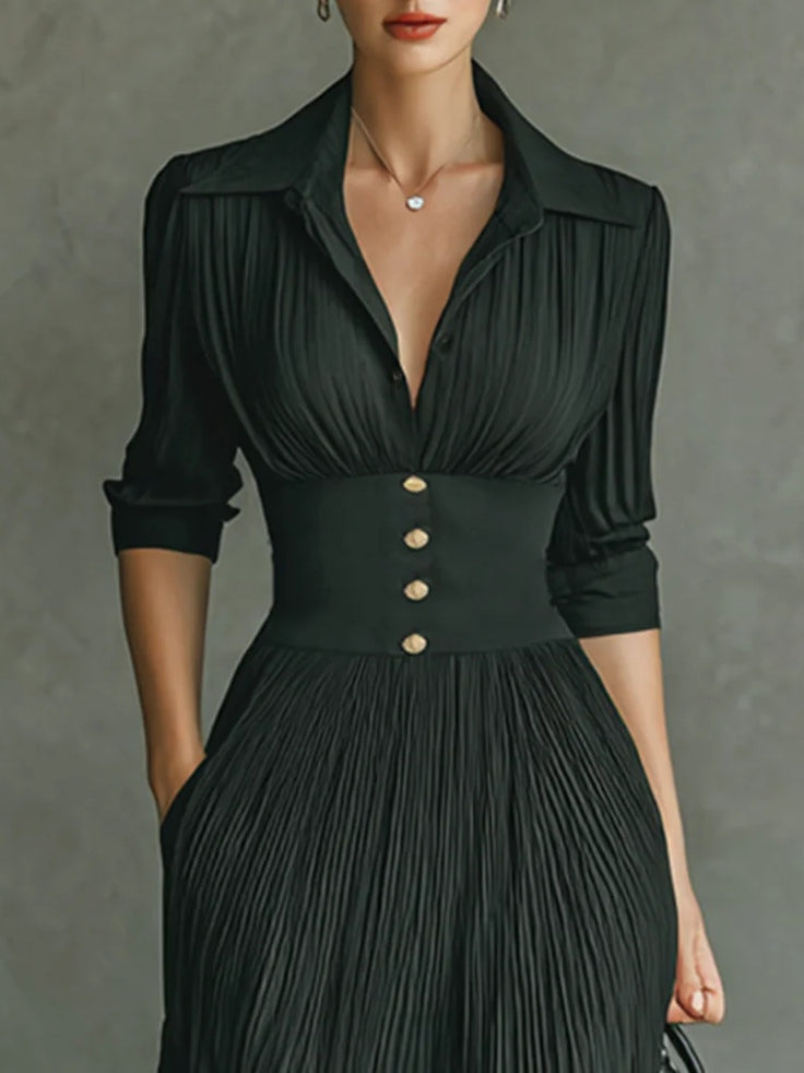 daisy | fitted waist midi dress