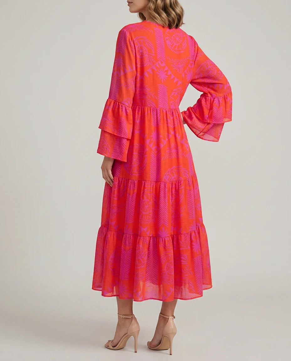 Millie | Red Midi Dress