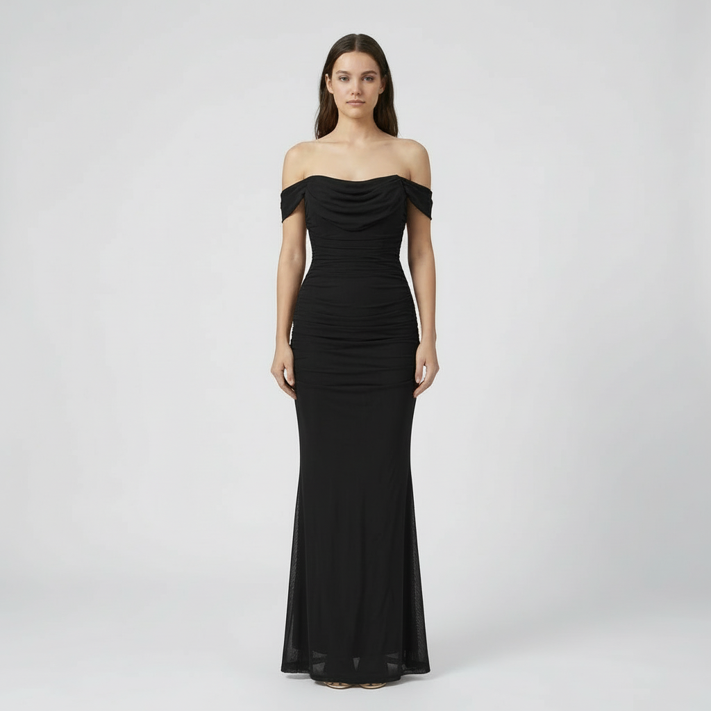 Arabella | Off-Shoulder Bodycon Maxi Dress