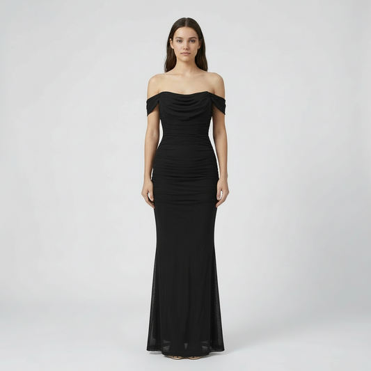 Arabella | Off-Shoulder Bodycon Maxi Dress