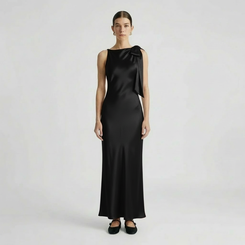 Eleanor | Sleeveless Maxi Dress with Round Neckline