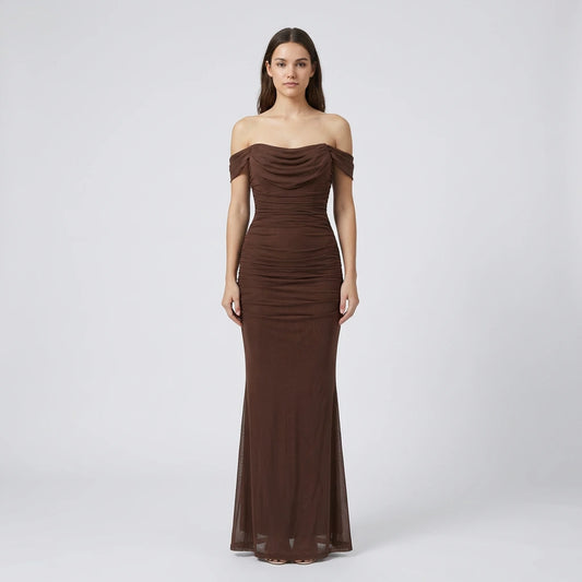 Arabella | Off-Shoulder Bodycon Maxi Dress