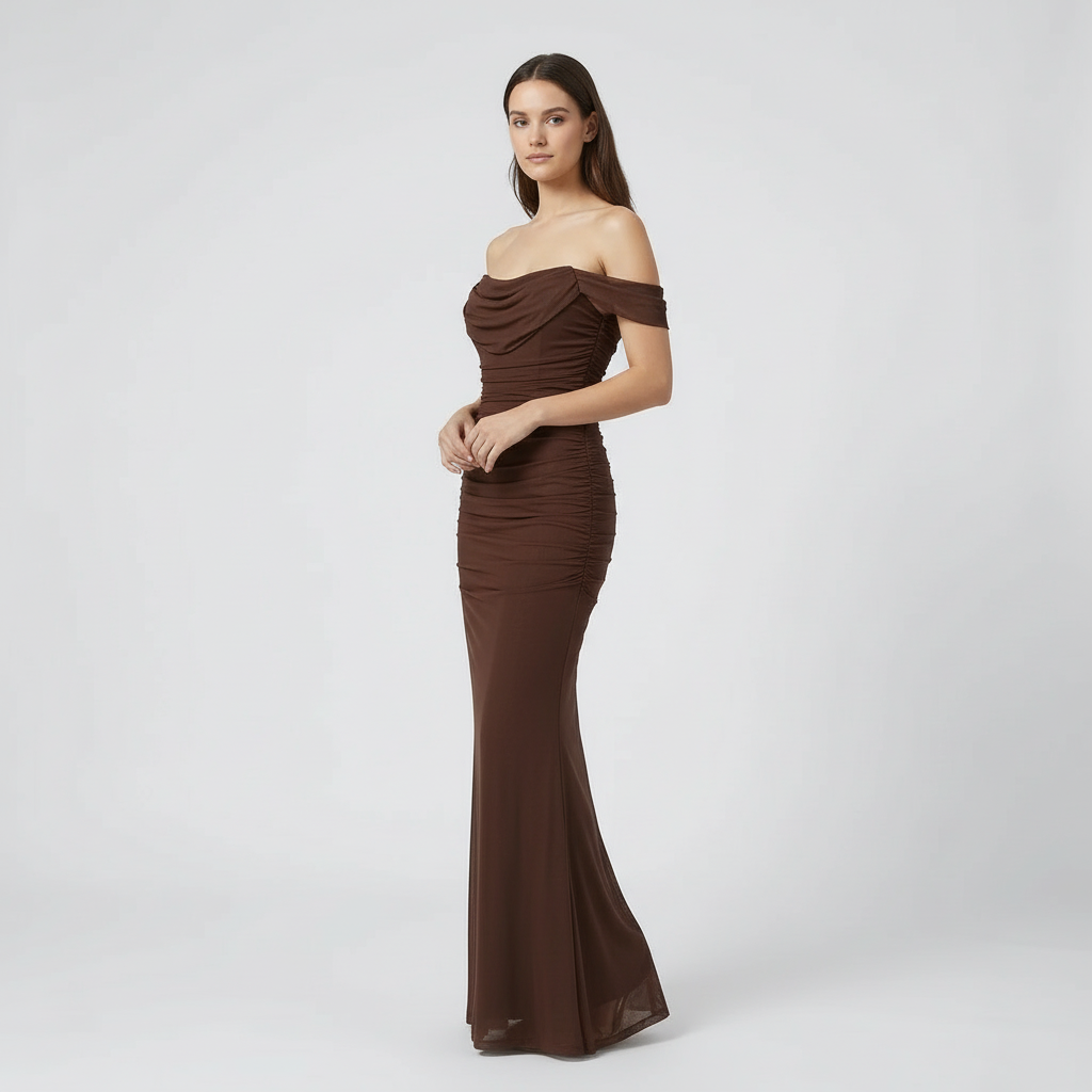 Arabella | Off-Shoulder Bodycon Maxi Dress