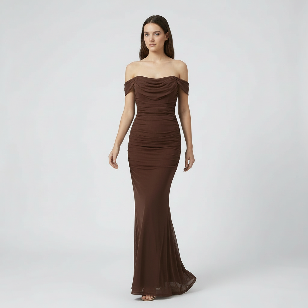 Arabella | Off-Shoulder Bodycon Maxi Dress