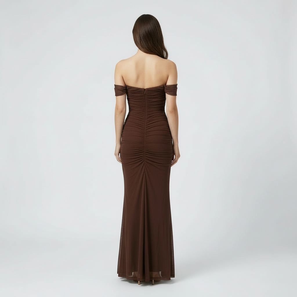 Arabella | Off-Shoulder Bodycon Maxi Dress