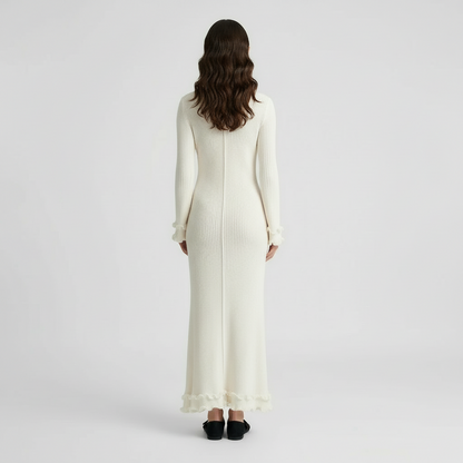 Charlotte | Knitted Maxi Dress with Drawstring