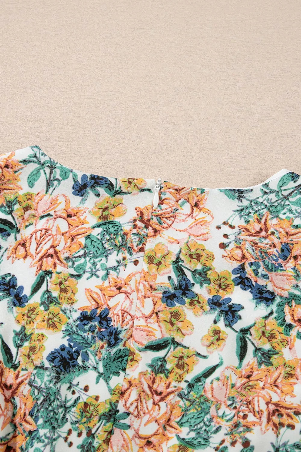 Penny | Floral Print Ruffle Hem Mini Dress