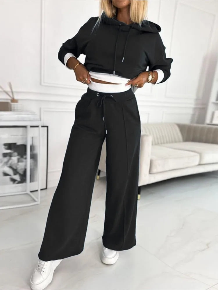 mara | relaxed two-piece summer set black