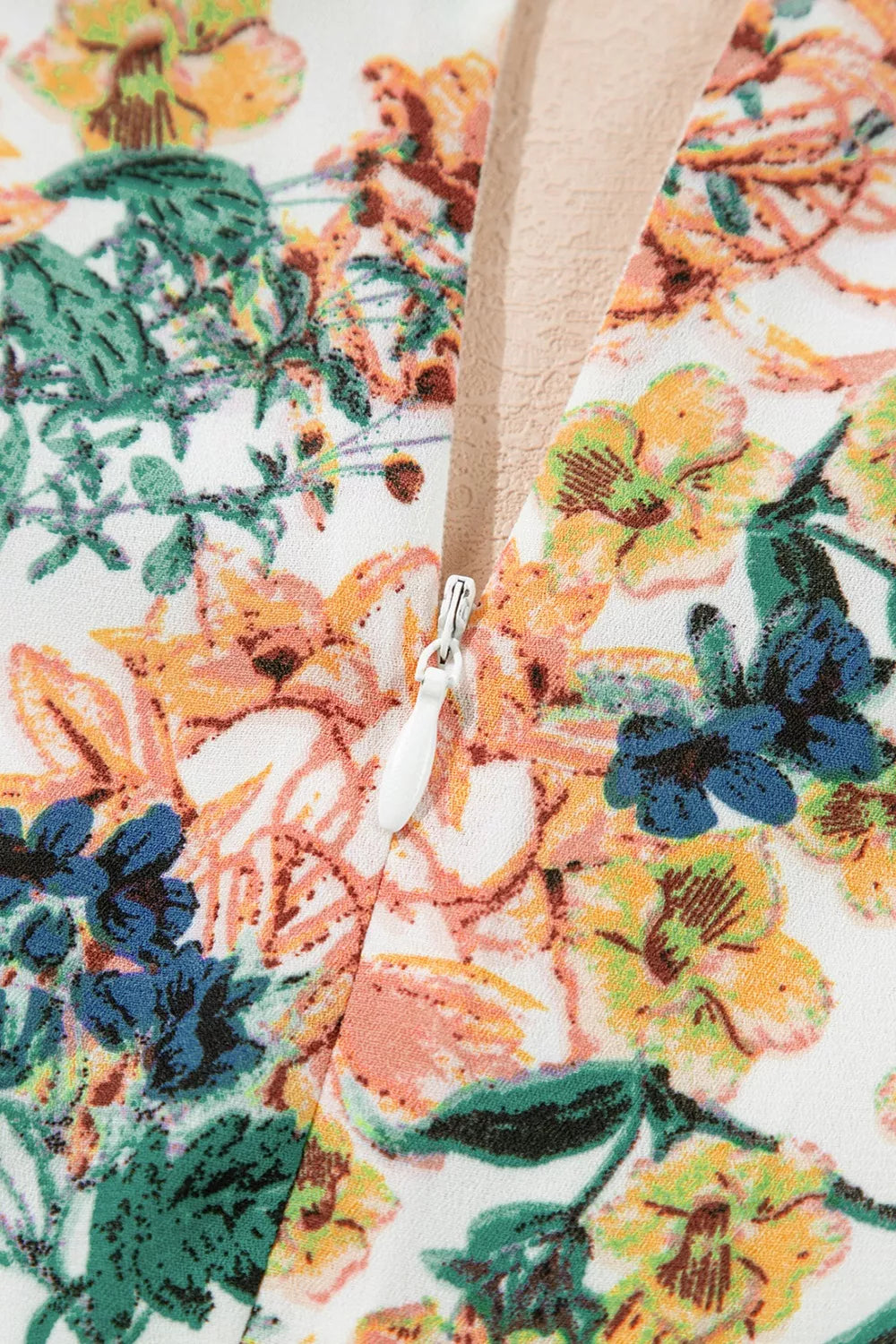Penny | Floral Print Ruffle Hem Mini Dress