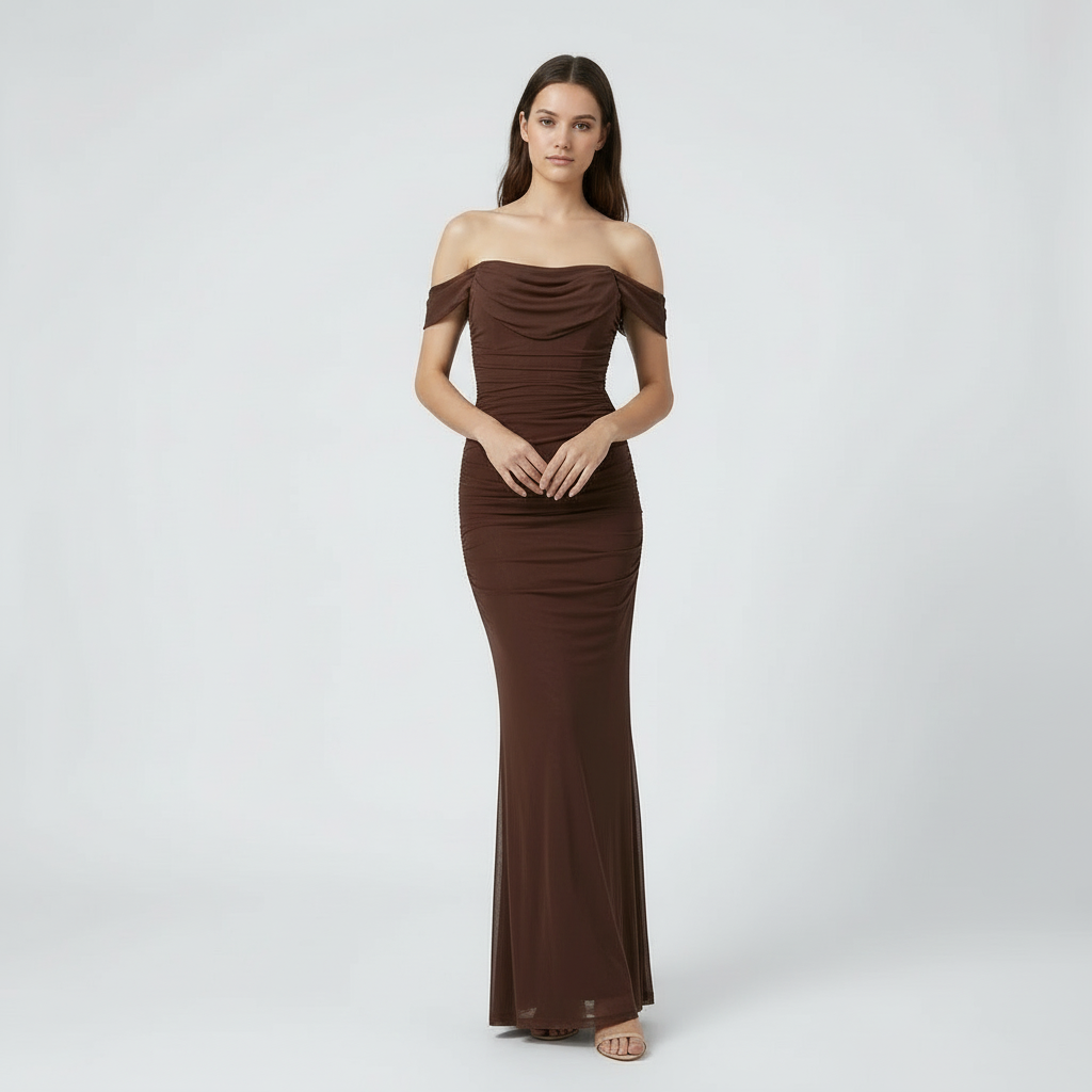 Arabella | Off-Shoulder Bodycon Maxi Dress