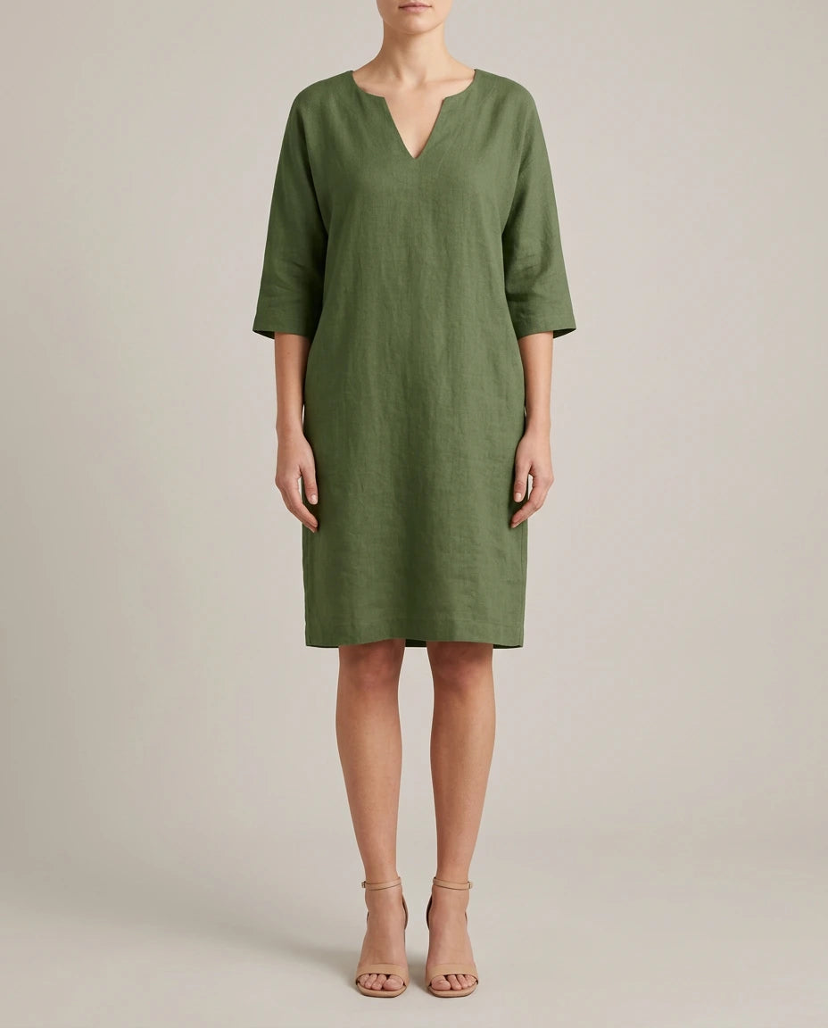 Cherish | V-Neck Knee-Length Dress