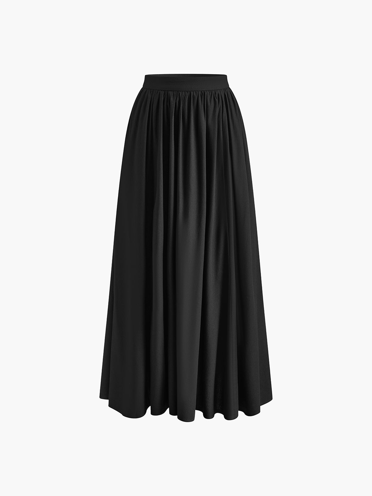 daisy | high waist pleated a-line maxi skirt