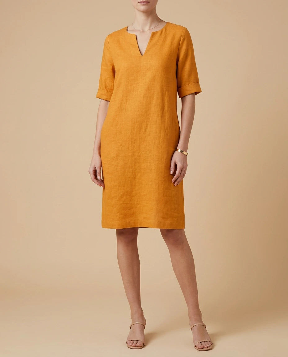 Cherish | V-Neck Knee-Length Dress