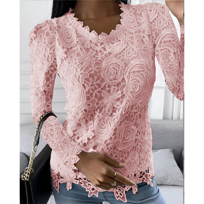 Clarisse | Lace Blouse with Long Sleeves