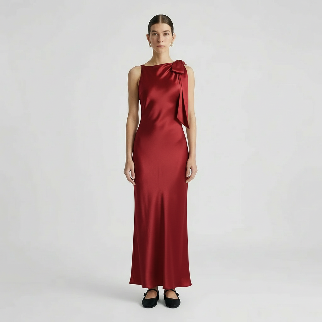 Eleanor | Sleeveless Maxi Dress with Round Neckline